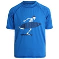 thumbnail image 6 of Big Chill Boys' Rash Guard Set with UPF 50+ Short Sleeve Swim Shirt & Trunks, 2-Piece, Sizes 4-14, 6 of 7