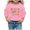 00#Pink2918, variant on Byoo Big Girl's Colorful Letter Graphic Sweatshirt Printed Sweatshirts Daily Sweatshirt Pullover Top,Pink