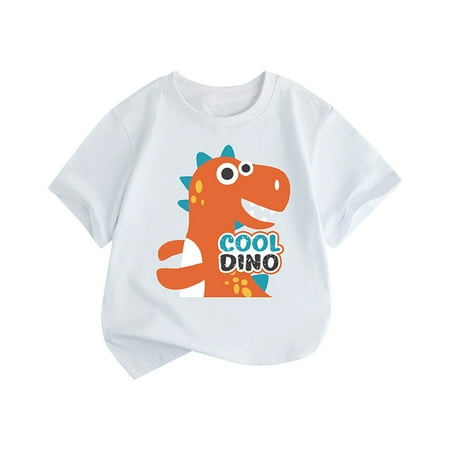 

Summer T Shirts For Toddler Boys Girls Short Sleeve Cartoon Letter Prints T Shirt Tops