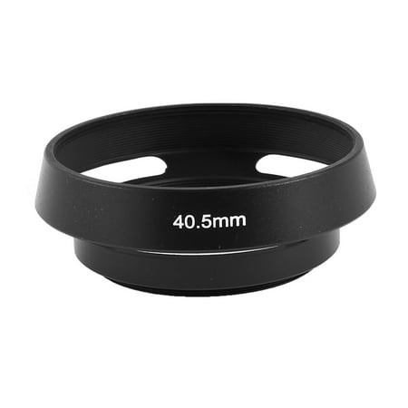 40.5mm Thread Metal Screw In Mount Vented Lens Hood Cover Shade Replacement