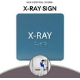 thumbnail image 6 of ADA CENTRAL SIGNS - 6" X6" Xray Sign - ADA Compliant Tactile Graphics Grade 2 Braille Text Acrylic Wall Signs - Medical Procedure Door Sign for Hospitals, Medical Spaces and Clinics, 6 of 7