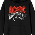 thumbnail image 2 of ACDC Rock Band & Logo Long Sleeve Women's Black Hooded Sweatshirt-Medium, 2 of 4