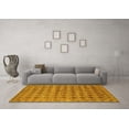 thumbnail image 3 of Ahgly Company Machine Washable Indoor Rectangle Abstract Yellow Contemporary Area Rugs, 8' x 12', 3 of 4