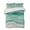 Green, variant on Green Coastal Summer Quilt Set Twin Size, Soft Microfiber Quilted Bedding Set with 2 Pillow Shams, Summer Beach Nautical Abstract Art Lightweight All Season Bedspread Coverlet for Bedroom 68"x86"