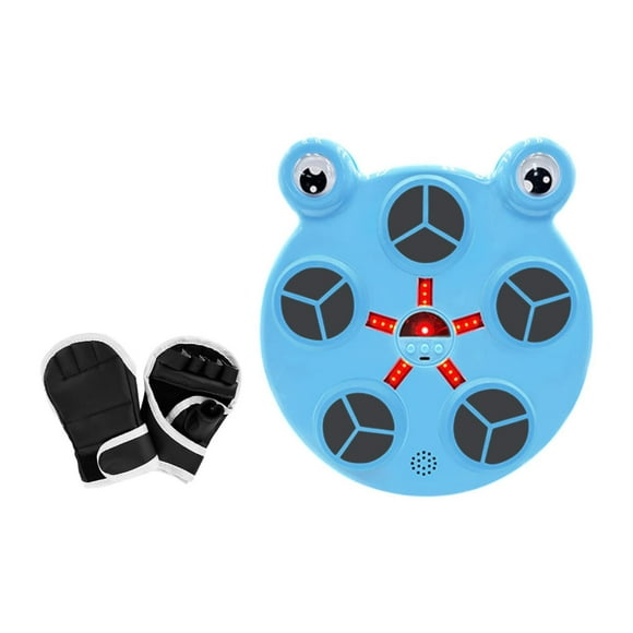 Siruishop Kids Music Boxing Machine Wall Target Boxing for Home Workout Sports Blue