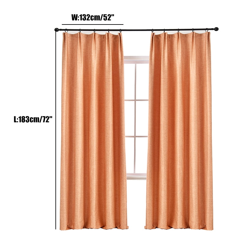 Flat plain chenille cloth shade curtains Solid Living Room Bedroom New Right 