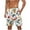Yellow-1, variant on Virmaxy Men's Board Shorts Hawaiian Breathable Tropical Floral Print Swimwear with Elastic Waist Drawstring Summer Shorts for Island Getaways Black-2 S