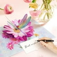 thumbnail image 3 of Pop Up Cards, Dragonfly Gifts for Women, 3D Popup Colorful Dragonfly & Gerbera Daisy Greeting Cards for Her, Birthday Card for Mom, Wife, Sister, Grandma, Blank Notecard & Envelope, 3 of 8