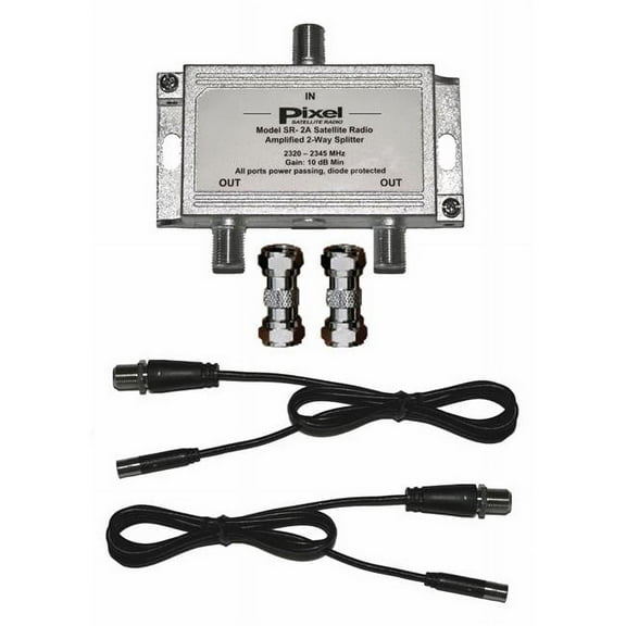 Pixel Technologies SR-2A XM Radio 2-Way Amplified Antenna Splitter Kit SR-2A