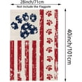 thumbnail image 2 of 4th of July House Flag Dog Stars and Stripes Double Sided USA Flag Patriotic Memorial Day Independence Day Yard Outdoor Decorations 28x40 Inch, 2 of 5