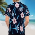 thumbnail image 6 of High Quality Hawaiian Shirts for Men Short Sleeve Aloha Beach Shirt Floral Summer Casual Button Down Shirts Blouses NE4L8R, 6 of 7
