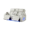 thumbnail image 4 of Fortuner Modern 3PC Livingroom Set Made with faux leather & Wood in Beige, 4 of 15