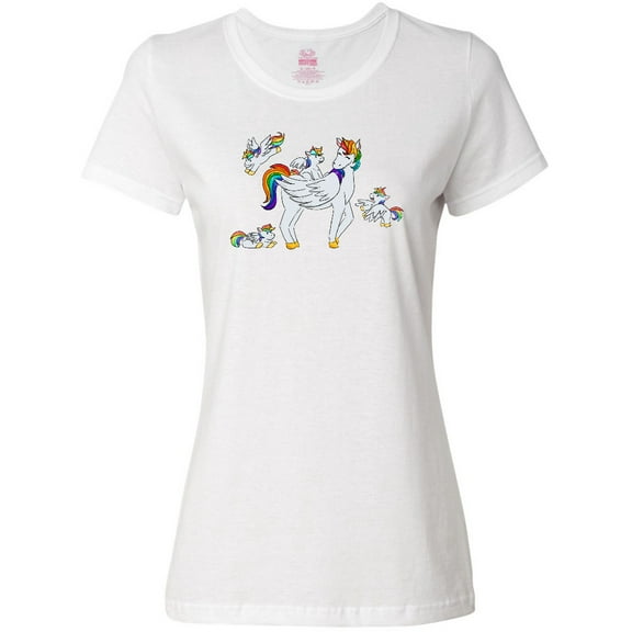 Inktastic Cute Unicorn Family Women's T-Shirt