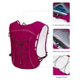 thumbnail image 3 of Running Vest Backpack with 2L Water Bladder, Sports Chest Bag for Women and Men, Lightweight Chest Pack for Hiking Trail Running Cycling Race Marathon, 3 of 14