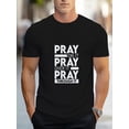 thumbnail image 1 of Men's Casual Crew Neck T-Shirt Polyester Knit Fabric with Slight Stretch Geometric Pattern All-Season Regular Fit Sleep Top Tee For Adult, Men, Women, Teen, Teenager, Adolescent, Youth., 1 of 5