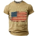 thumbnail image 4 of 1776- 250th Anniversary Shirt 1776 July 4th Men's Patriotic T-Shirts Usa Usa T Shirts Red Graphic Tee Men Shirts, 4 of 4