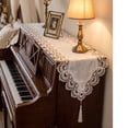 thumbnail image 6 of 1Pc Lace Table Runner, Embroidery Floral Table Runners with Tassel, Retro French Country Style for Wedding Decor, Afternoon Tea, Bed Runner, Piano Top Cover - 14x47'', 6 of 6