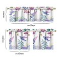 thumbnail image 6 of Purple Flower Bird Kitchen Curtains and Valances Set - 3 Piece Kitchen Curtains Sets with Valance for Windows Rod Pocket Machine Washable Kitchen Decor Decorations (54"x18"+2x27.5"x24"), 6 of 6