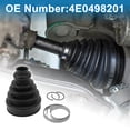 thumbnail image 3 of Kit de Bota de Junta CV Unique Bargains No.4E0498201 con Abrazaderas, Bota de Junta de Velocidad Constante para Audi A4 2004-2008, Audi A6 2005-2011, Goma Negra, Fuerte y Duradera, 3 of 7