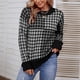thumbnail image 2 of Suéteres para mujer Suéteres de otoño Cuello redondo Moda Patchwork Manga larga Pullove Casual Tops Odeerbi ODB-5, 2 of 6