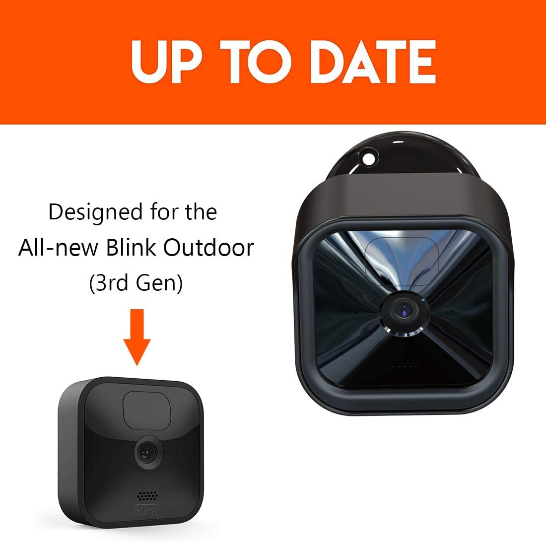 Blink Outdoor Wall Mount, Weatherproof Protective Cover and 360 Degree  Adjustable Mount with Blink Sync Module 2 Outlet 