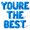 Blue, variant on Letter Balloons - YOURE THE BEST 16" Inch Alphabet Letters Foil Mylar Balloon Graduation Party Banner (Silver)
