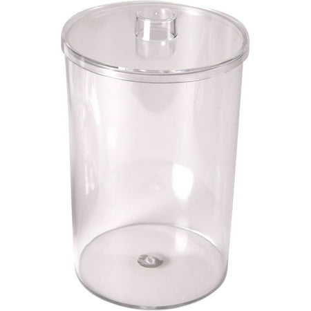 MABIS Plastic Apothecary Jar, Medical Container Sundry Jar with Lid for Home or Medical Doctor's Office,