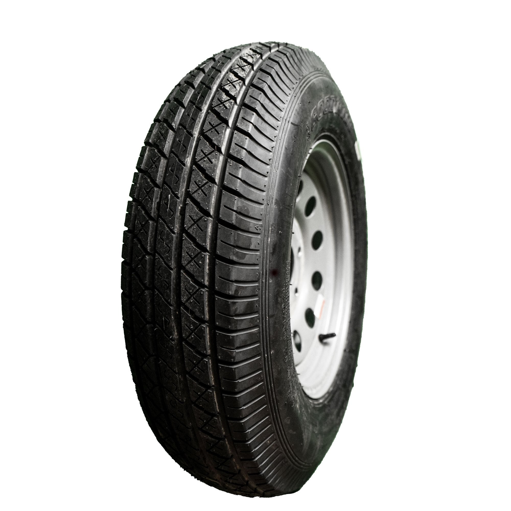 Tw Goodride ST205/75D15 6 Ply Bias Trailer Wheel/Tire Assembly Black MOD 5-4.5 Bolt Pattern 5 Lug 