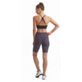 thumbnail image 4 of Turtle Bay New York Womens High Waist Double Knit Cycle Shorts with Pockets, 4 of 7
