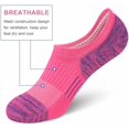 thumbnail image 3 of No Show Socks Womens Athletic Cushion Ankle Footies Low Cut 5-6 Pairs, 3 of 6