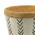 thumbnail image 5 of A and B Home A&B Home White and Natural Round Planters (Set of 2), 5 of 5