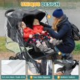 thumbnail image 2 of Cubierta impermeable universal y transpirable para cochecito doble IvyWind, 2 of 6