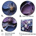 thumbnail image 3 of Designart "Elegance Fit For Royalty" Violets Floater Framed Canvas Prints, 3 of 5