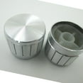 thumbnail image 5 of Switch Knob Potentiometer Cap Aluminum Alloy Sound Rotary Volume Control Floor Lamp Knob White, 5 of 5