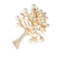 thumbnail image 3 of 1PC Alliage Broche Arbre en Forme de Strass Incrusté Revers Épingle pour les Femmes Dames Filles, 3 of 8