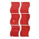 thumbnail image 1 of Calcomanías de decoración Soledad 6 Piezas de Plata Espejo de Pared Decoración de Habitación de Rojo-S, 1 of 6