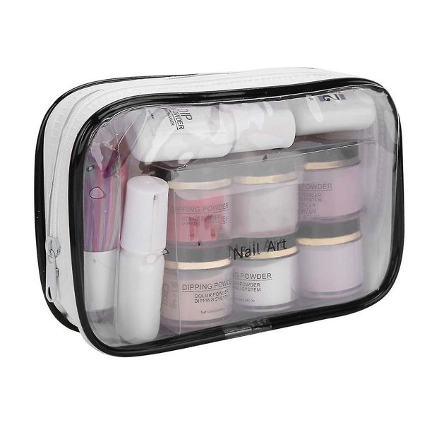 Juego de polvos para uñas, polvo para decoración de uñas, capa base superior, pincel de gel, herramienta de manicura