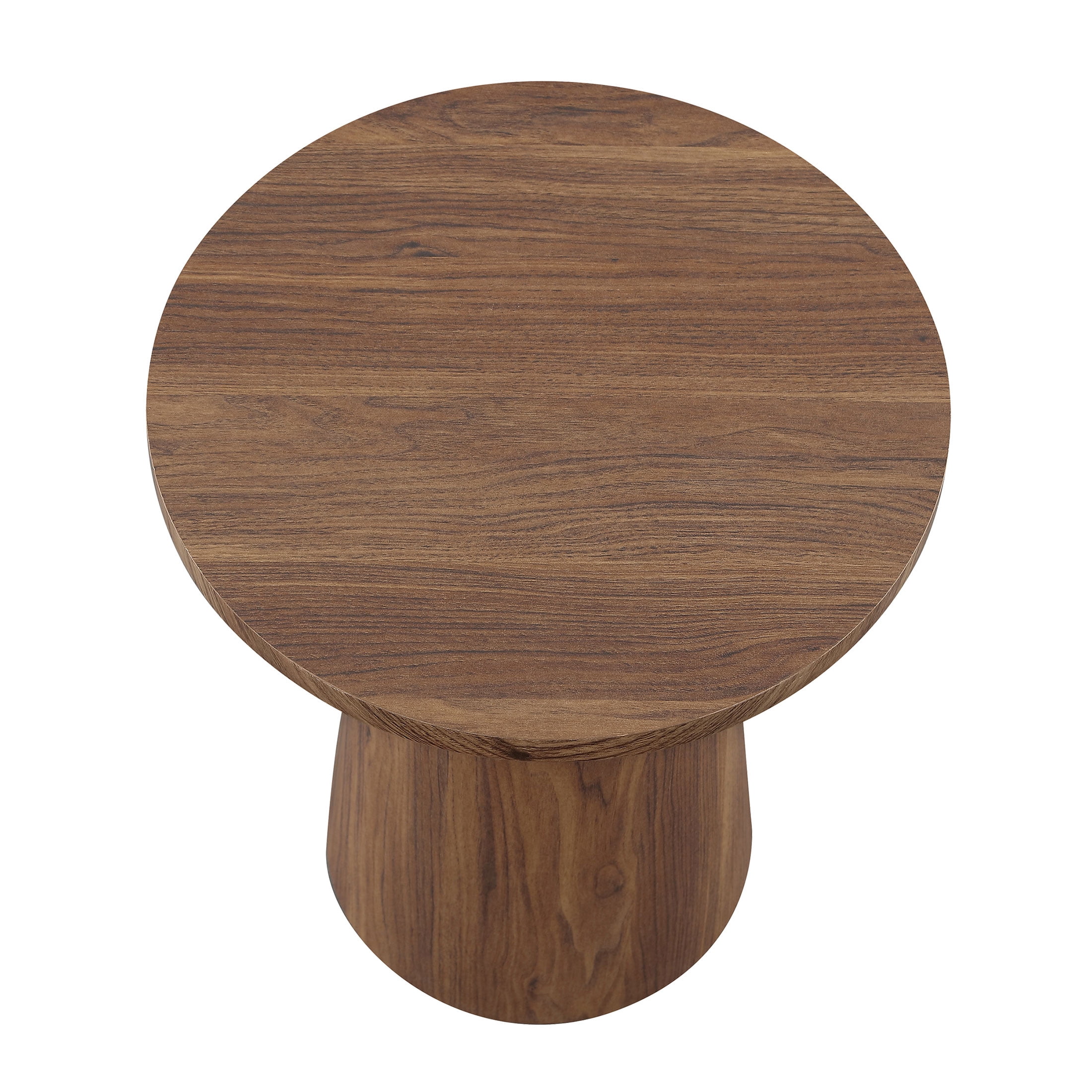 Better Homes & Gardens Ashby Pedestal End Table, Walnut Finish
