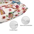 thumbnail image 5 of Disketp Pillow Covers Watercolor Floral With Butterflies Pattern Throw Pillow Case Cushion Covers,Cushion For Bedroom,Couch,Home-14"X20", 5 of 9