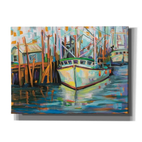 Epic Graffiti "At the Dock" by Jeanette Vertentes, Canvas Wall Art, 54"x40"