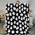 thumbnail image 3 of Flannel Digital Printing Comfortable Soft Warm Double Fleece Small Blanket Air Conditioning Blanket Sofa Blanket 1pc Polyester Halloween Design Machine Washable for Home Use, 3 of 3