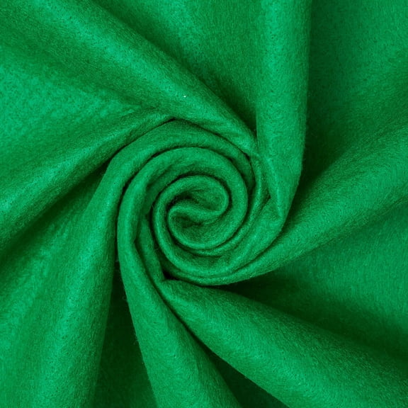 Felt Fabric 74 Inch Wide Polyester Craft Fabric By The Yard 300 GSM - For Sewing Apparel, Accessories, Dcor, & More - Kelly Green (10 Yards)