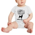thumbnail image 2 of Sorry I Can't I Have Plans With My Chinese Shar-Pei Love Pet Dog Funny Baby Romper Infant (White, 18-24 Months), 2 of 5
