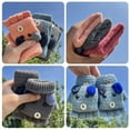 thumbnail image 2 of Winter Warm Kids Toddler Winter Warm Knitted Mittens Boys Girls Cute Flip Top Gloves, 2 of 2
