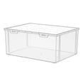 thumbnail image 1 of jifeng Bread Box Bagel Storage Bin Transparent for Kitchen Countertop 32x23.5x14cm, 1 of 9