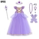 thumbnail image 3 of Vestido de Rapunzel para niña, disfraz de princesa de Disney, vestidos de lujo para fiesta de cumpleaños, disfraz de Halloween, ropa para niños de 2 a 10 años, 3 of 5