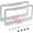 Sliver, variant on 2 Pack Bling License Plate Frame，Handcrafted Bling Rhinestone Premium Stainless Steel License Plate Frame，14 Facets Clear Color Rhinestone Crystal (Silver&Pink-Bow)