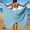 #0022-Light Blue, variant on Womens Butterfly Swimsuit Cover Up Beachwear Spaghetti Strap Wrap Dress Lightweight Sarong Coverups