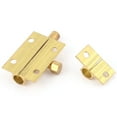 thumbnail image 2 of Uxcell 38mm Long Brass Door Security Latch Sliding Lock Barrel Bolt Gold Tone, 2 of 3