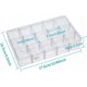 thumbnail image 4 of Caja de almacenamiento de plástico con 15 compartimentos, caja de almacenamiento de plástico ajustable para joyas, cuentas, cápsulas y decoración de uñas, 4 of 5